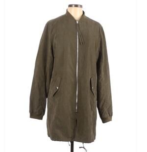 ALL:ROW Military Trench green midi length jacket LARGE
